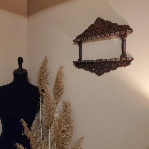 Souvenir Spoon Wall Mounted Wood Display Rack Holder Organizer - set of 3 - Picture 9 of 11